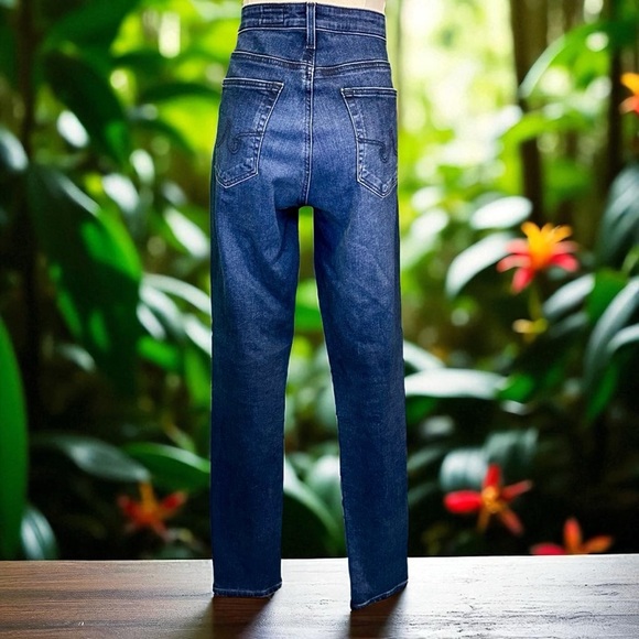 AG Adriano Goldschmied ‘Super Skinny Legging Ankle Jeans’ in Dark Blue Wash 30R - Picture 8 of 11